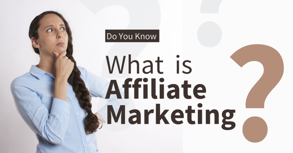 Image of a thinking girl on what is affiliate marketing