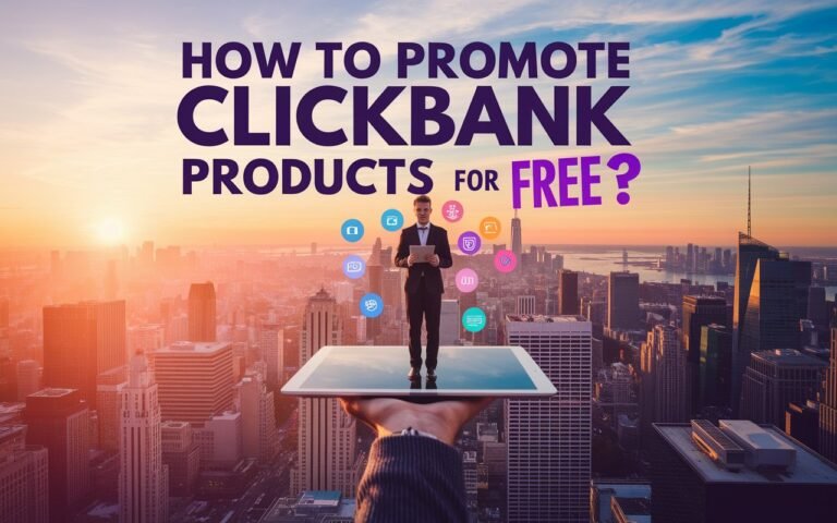 How to Promote ClickBank Products For Free