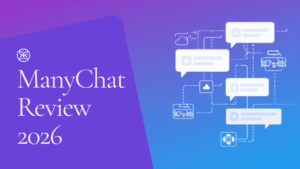 ManyChat Review 2026 - chat automation flow illustration