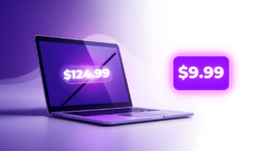 Udemy course price showing $124.99 struck through and discounted to $9.99